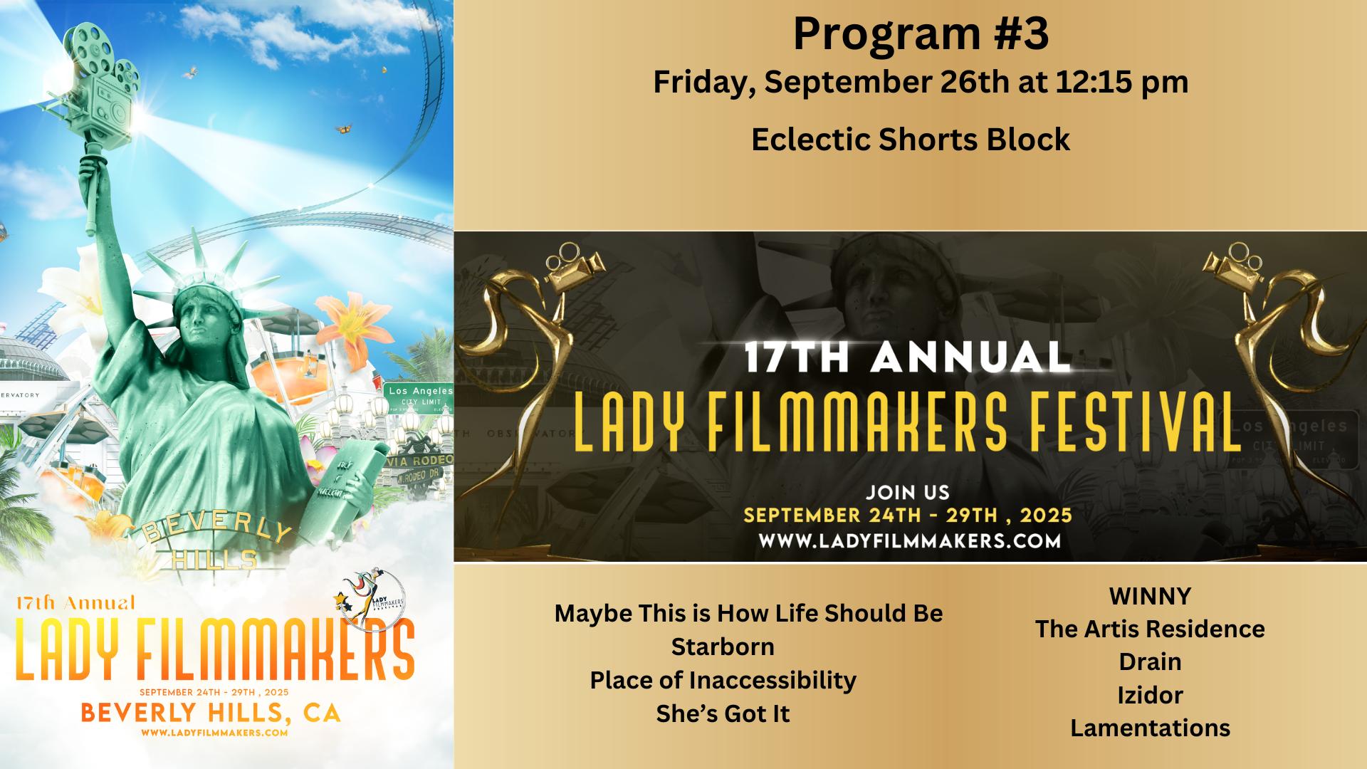 Ladies First Premieres Shorts Program #3